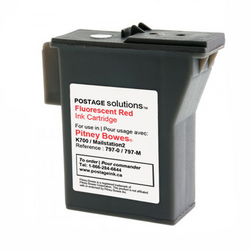 797-0(M) - Encre rouge pour PITNEY BOWES K700 / Mailstation 2