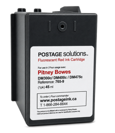 765-9 – Compatible Red Ink Cartridge for Pitney Bowes DM300c, DM400c, DM475c, SendPro C Auto