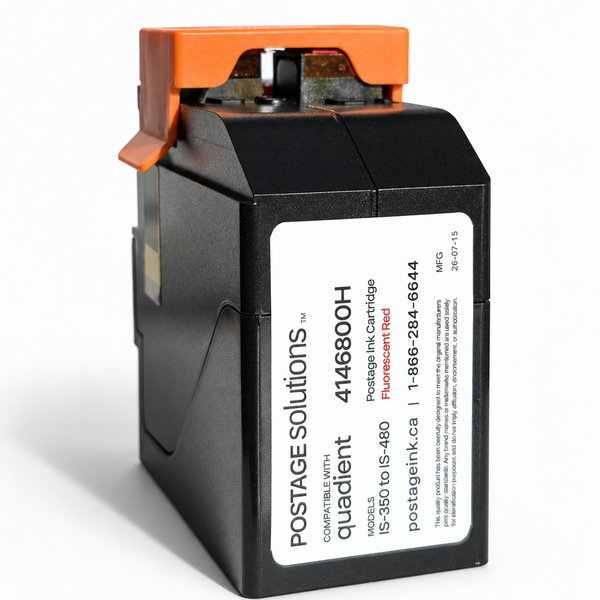 4146800H  –  Canadian-Specific Compatible Red Ink Cartridge for Quadient IS300, IS350, IS420, IS440, IS480