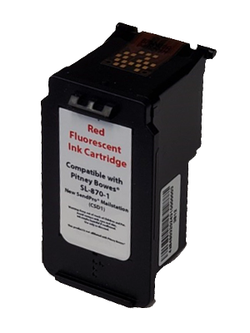 SL-870-1 - Encre rouge pour PITNEY BOWES SendPro Mailstation (CSD1)