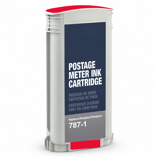 787-1 - Cartouche d'encre rouge compatible pour Pitney Bowes Connect+ /SendPro