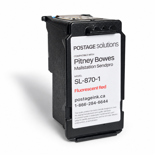 SL-870-1 – Compatible Red Ink Cartridge (High Yield) for Pitney Bowes SendPro Mailstation CSD1