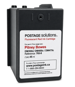 765-9 – Compatible red ink cartridge for Pitney Bowes DM300c, DM400c, DM475c, SendPro C Auto